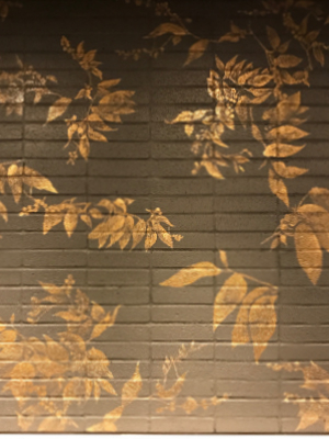 葉の壁画